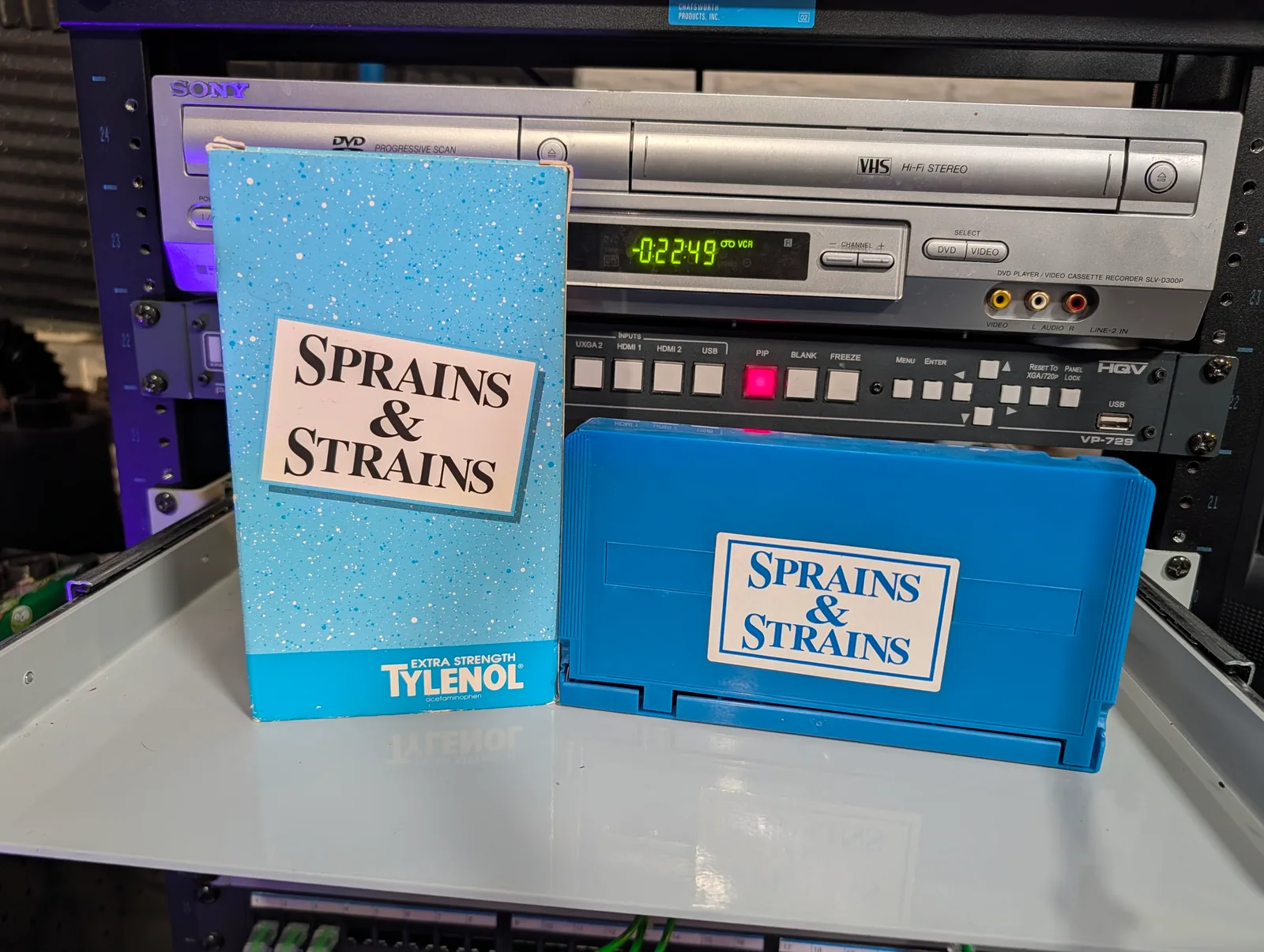 Sprains & Strains: Pat Croce / Tylenol: tape photo 1