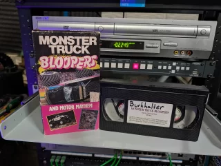 Monster Truck Bloopers and Motor Mayhem (1992): tape photo 1