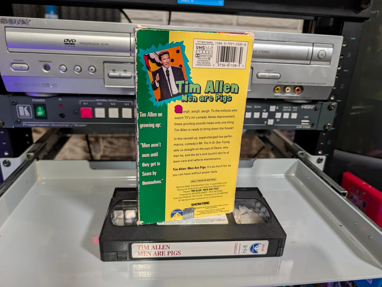 Tim Allen: Men Are Pigs (1990): tape photo 2