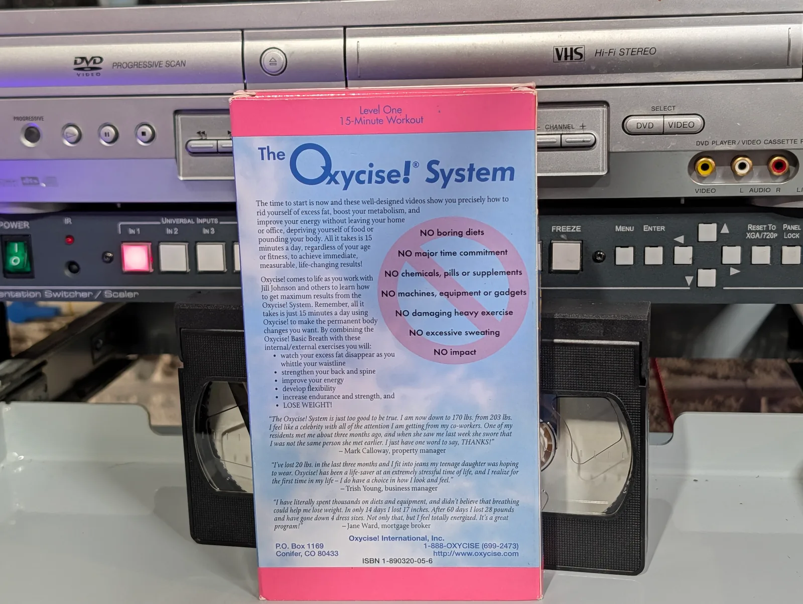 Oxycise! Level One 15-Minute Workout (1997): tape photo 2