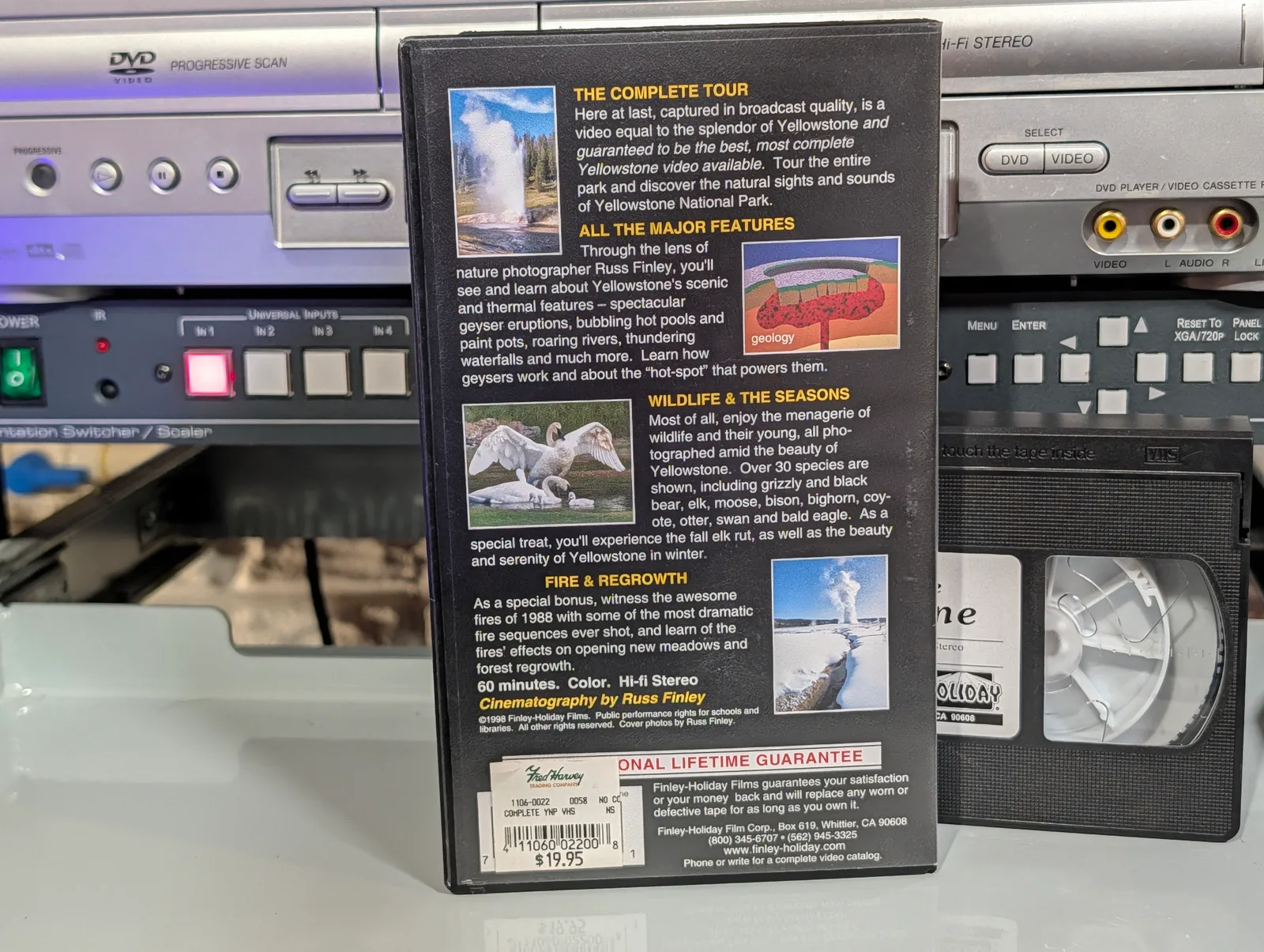 The Complete Yellowstone: Finley-Holiday VHS: tape photo 2