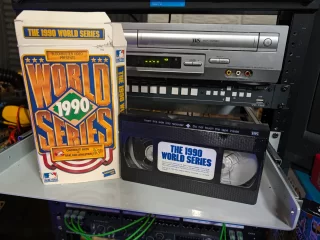 The 1990 World Series: Cincinnati Reds vs Oakland Athletics: tape photo 1