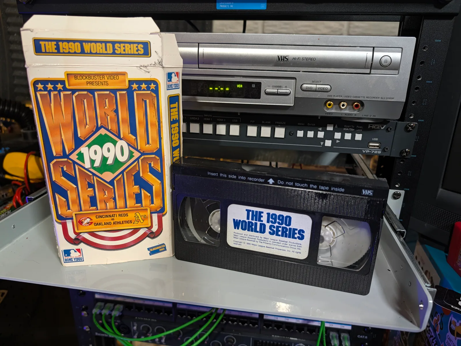 The 1990 World Series: Cincinnati Reds vs Oakland Athletics: tape photo 1