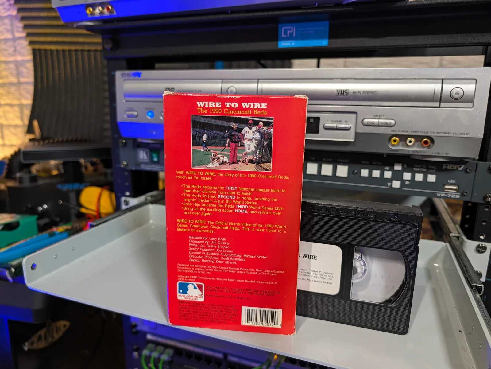 Wire to Wire: The Story of the 1990 World Champion Cincinnati Reds: tape photo 2