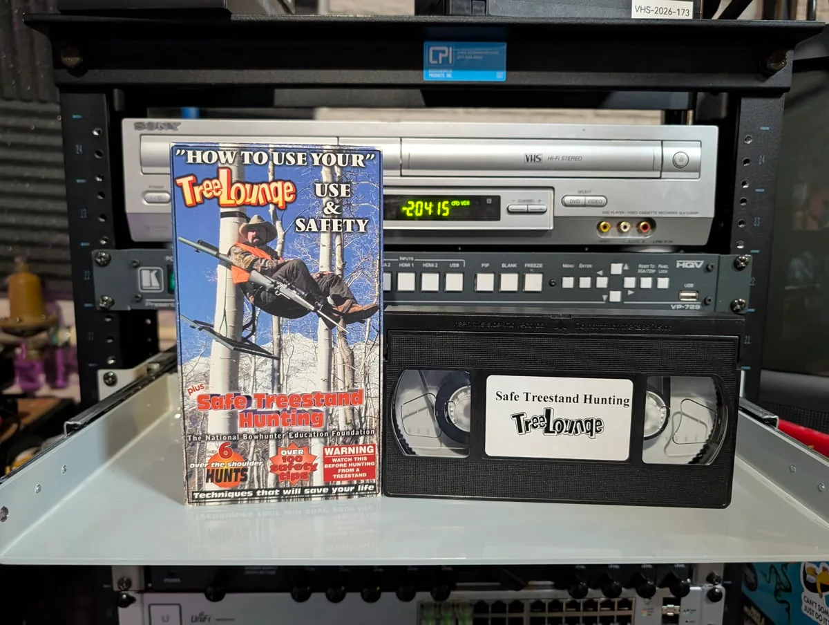 TreeLounge: Use & Safety + Safe Treestand Hunting: tape photo 2