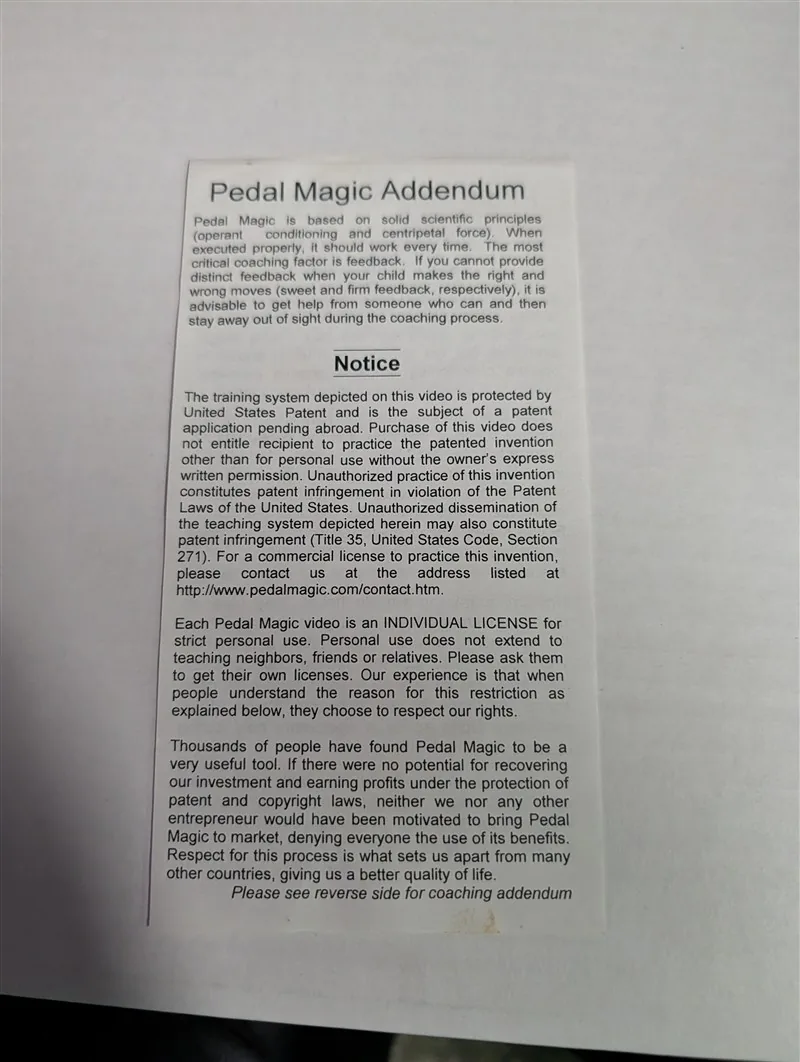 Pedal Magic (1996): tape photo 3