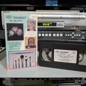 Sandy Aubuchon painting video sleeve and matching tape