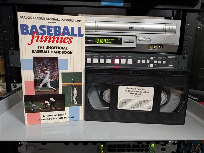 Baseball Funnies: The Unofficial Baseball Handbook: tape photo 1