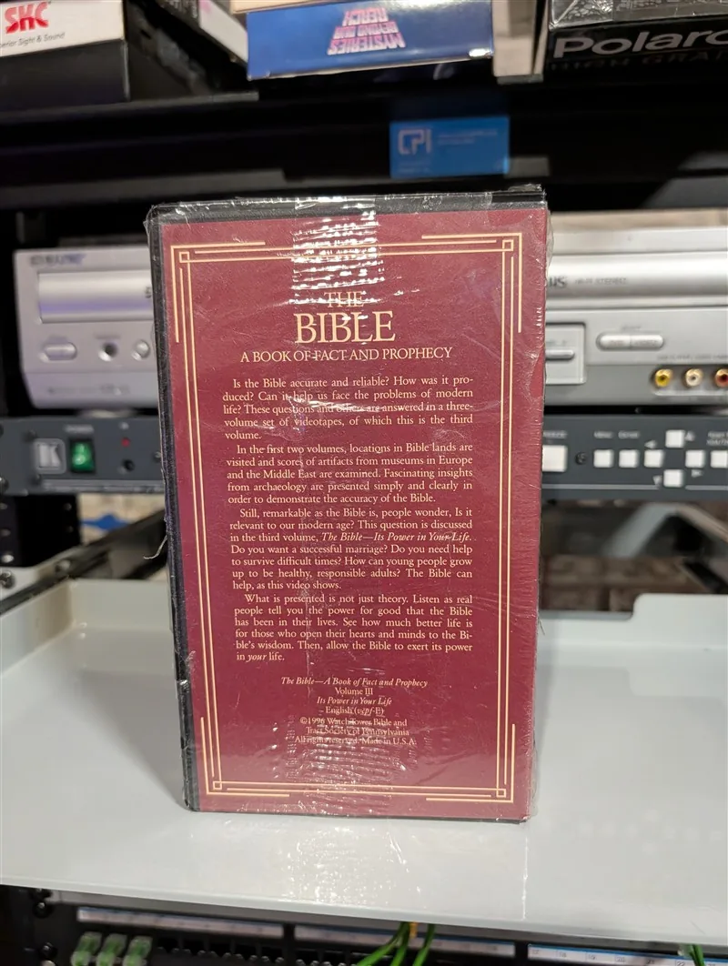 The Bible: A Book of Fact and Prophecy - Volume III: Its Power in Your Life: tape photo 2