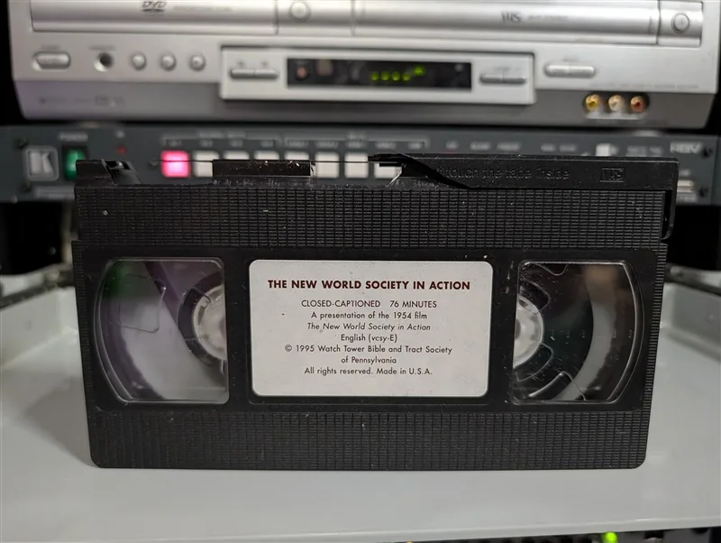 The New World Society in Action (Second Copy): tape photo 1