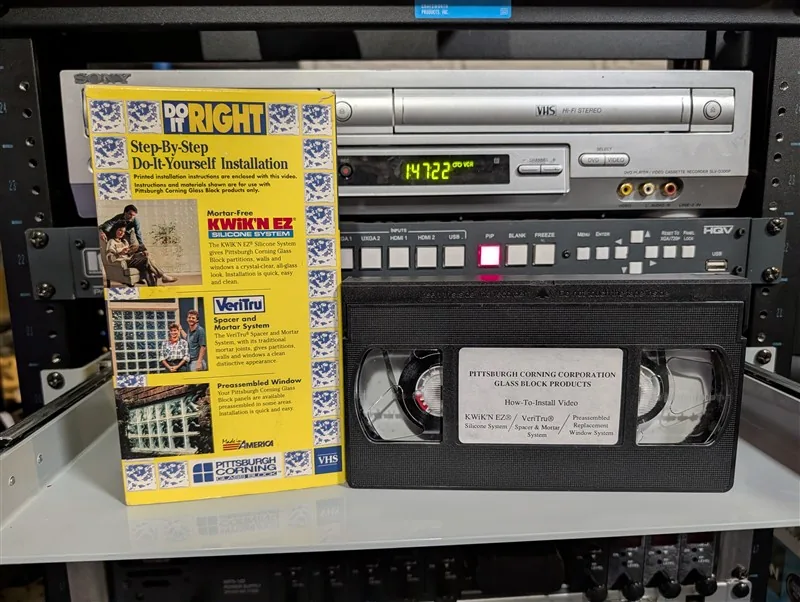 Do It Right: Glass Block Installation: tape photo 1