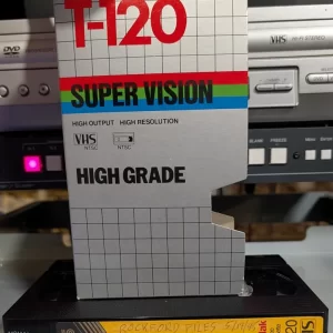Kodak tape labeled Rockford Files beside a Super Vision sleeve