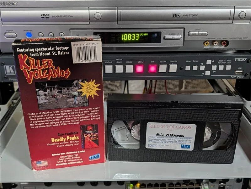 Killer Volcanos: UAV Documentary VHS: tape photo 2