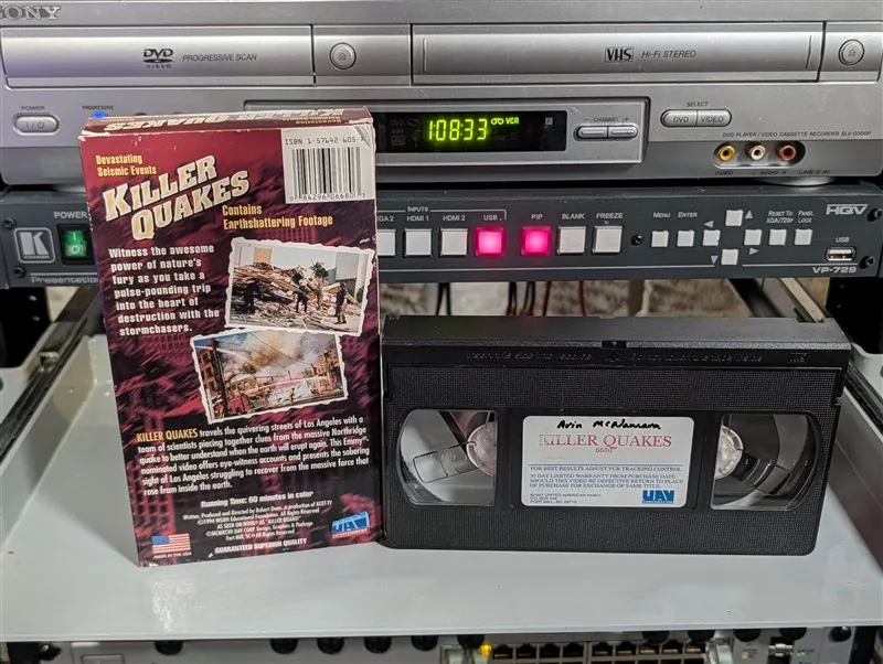 Killer Quakes: NOVA Documentary on VHS: tape photo 2