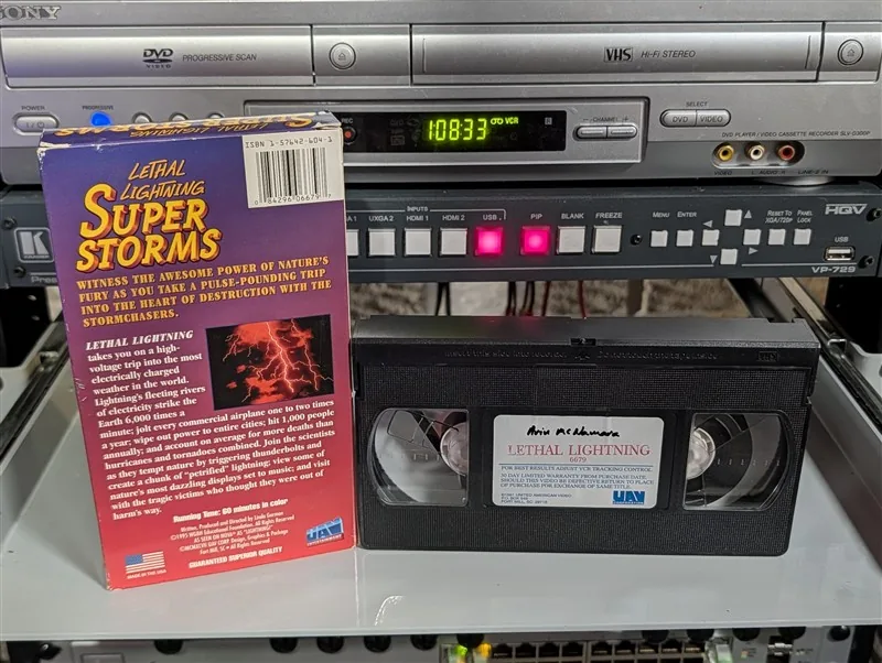 Lethal Lightning: Super Storms VHS, NOVA's Lightning!: tape photo 2