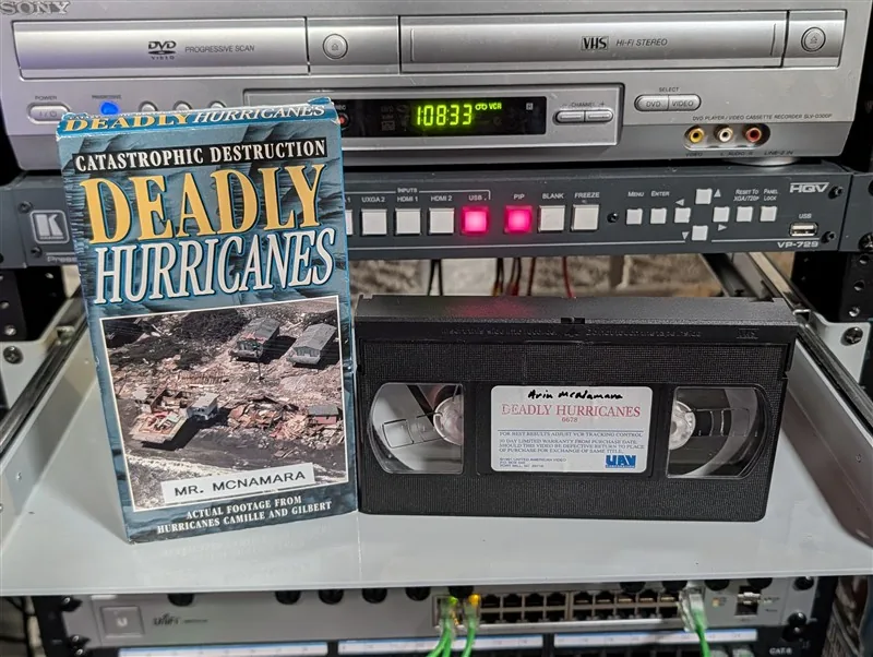 Deadly Hurricanes: Actual Footage From Hurricanes Camille and Gilbert: tape photo 1
