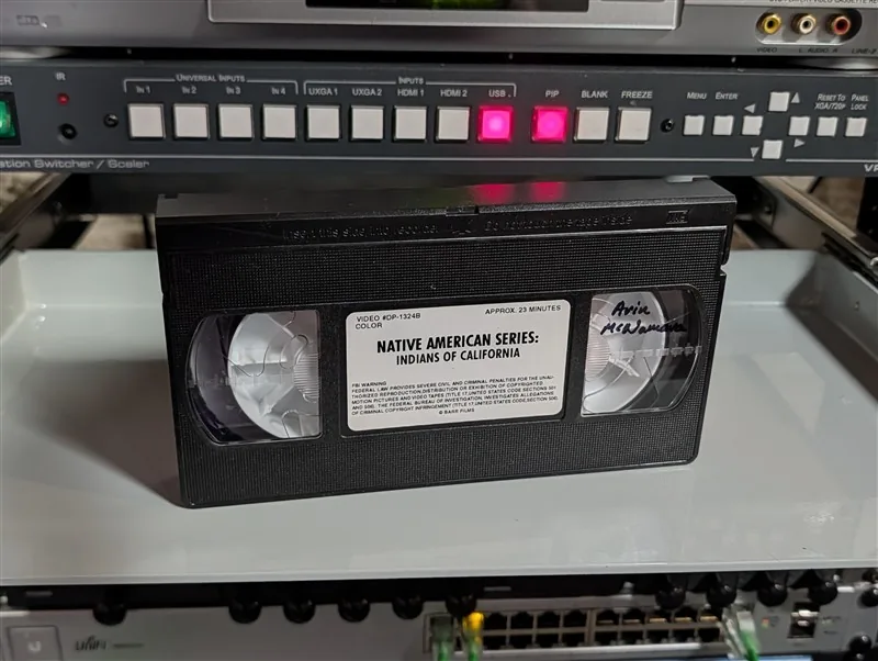 Native American Series: Indians of California: tape photo 1