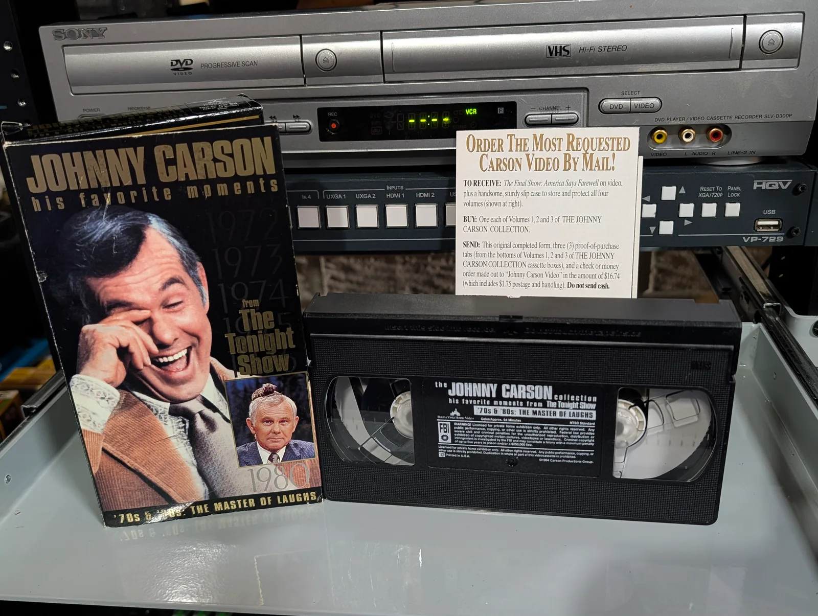 Johnny Carson: '70s & '80s, The Master of Laughs: tape photo 1