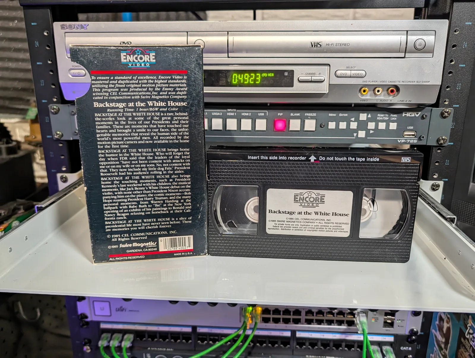 Backstage at the White House: tape photo 2